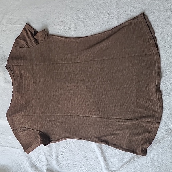 Peruvian Connection Brown Short Sleeve Tee Cotton Medium - Picture 5 of 6